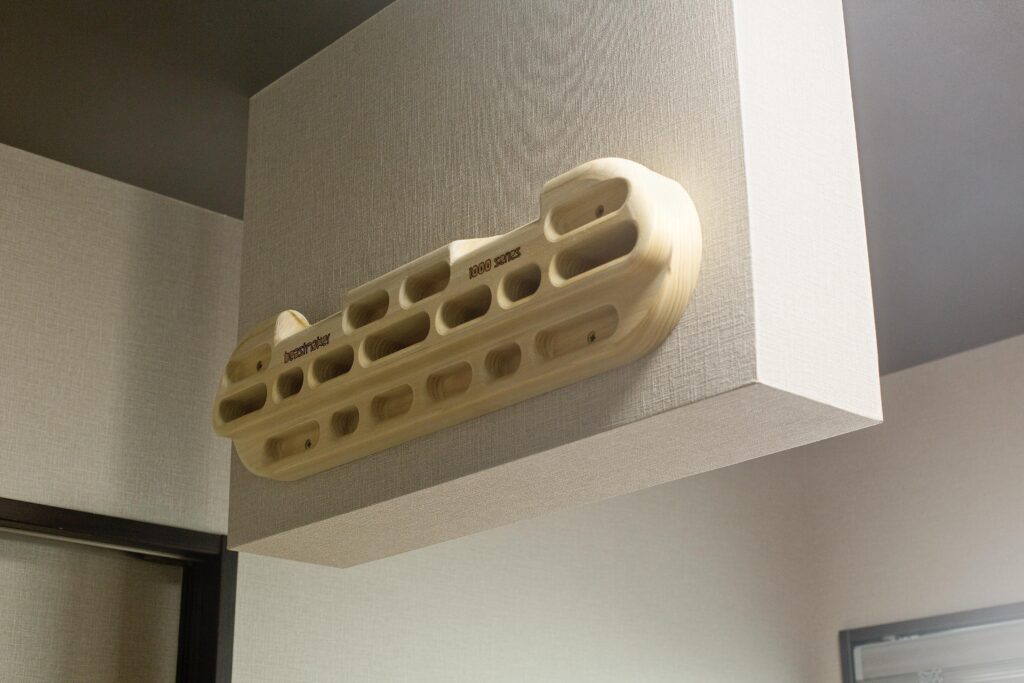 クライミングのトレーニングができる!「毎日、鍛えています」